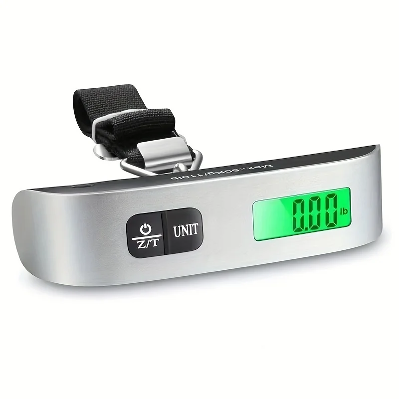 Portable 50kg/110lb Digital Luggage Scale Handheld Hanging Travel Suitcase Baggage Weight Measuring Electronic Scale