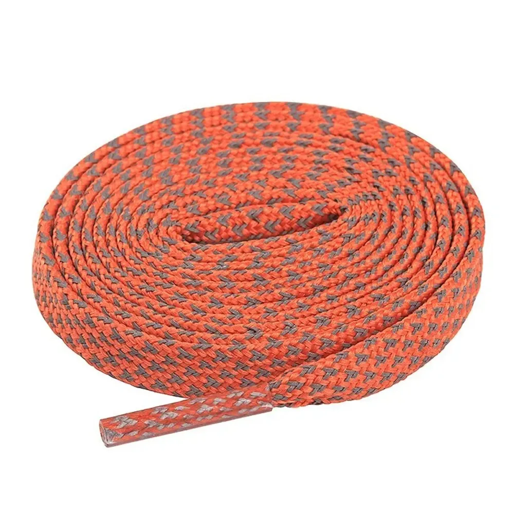 1Pairs New Colorful Reflective Laces 100CM Wide Wave Flat Shoelaces Casual Replacement Sneaker Lace Shoelace Strings