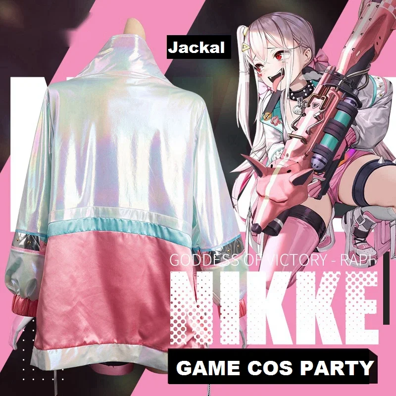 New Game NIKKE：The Goddess of Victory Cosplay Jackal Sports Jacket Vest Shorts Anime Fashion Girls Clothes Accessories Sets