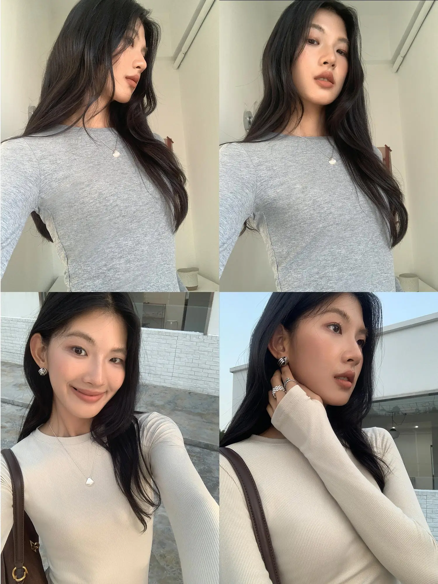 

Женская трикотажная облегающая футболка Mulvan Ey Ne Long Sve, удобная дышащая эластичная цветная футболка