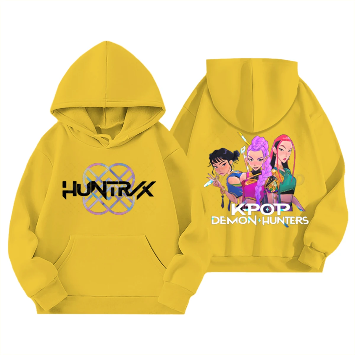 Kpop Devil Hunter الكورية أزياء شعبية الرجال هوديي Harajuku رياضي عارضة في الهواء الطلق البلوز الاتجاه الحضري هوديي