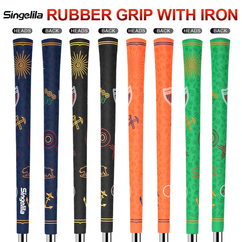 

Universal Golf Club Grips For Men And Women Golf Rubber Grip Colorful Cartoon Pattern Golf Irons And Woods Standard Grip