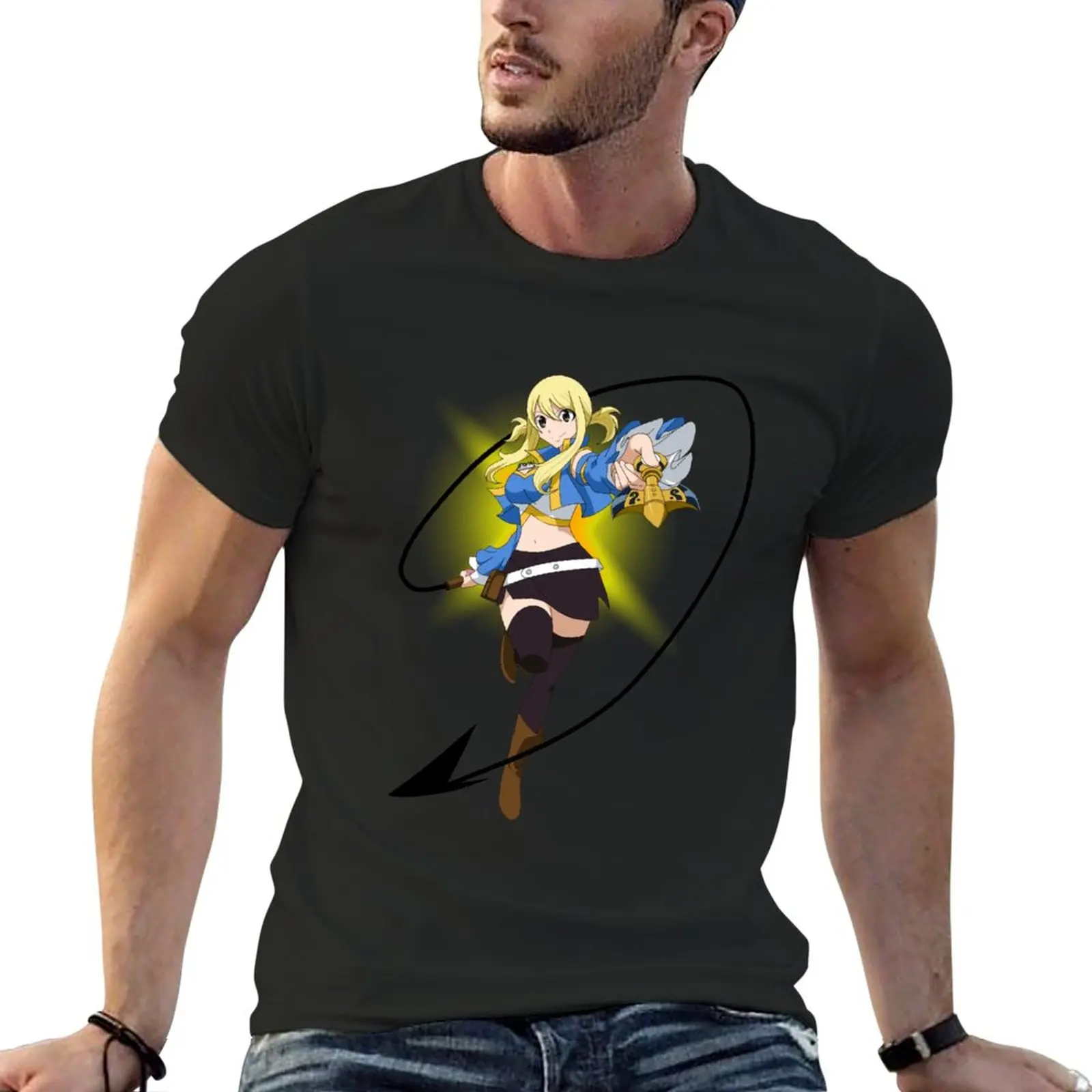 

Lucy Heartfilia T-Shirt sweat shirts aesthetic clothes Aesthetic clothing t shirts for men cotton