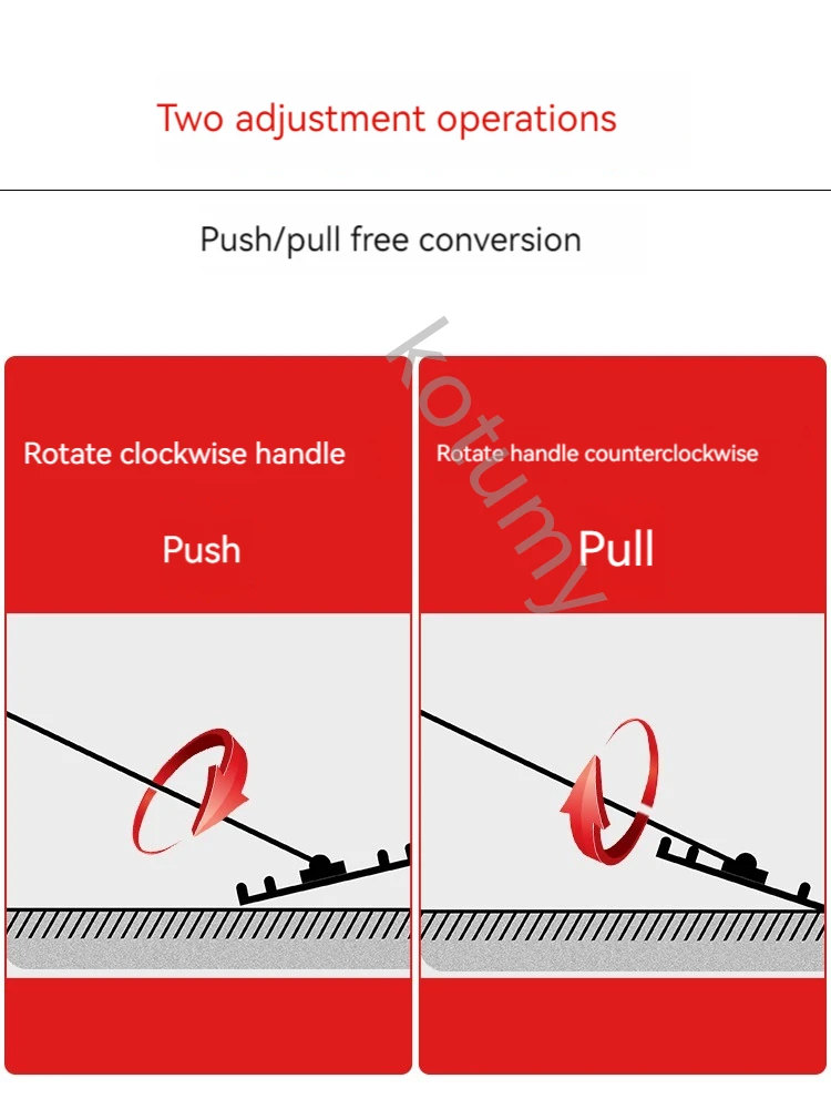 Handheld Concrete Polishing Large Trowel Cement Pavement Floor Leveling Tool Push-Pull Scraper Leveling Machine