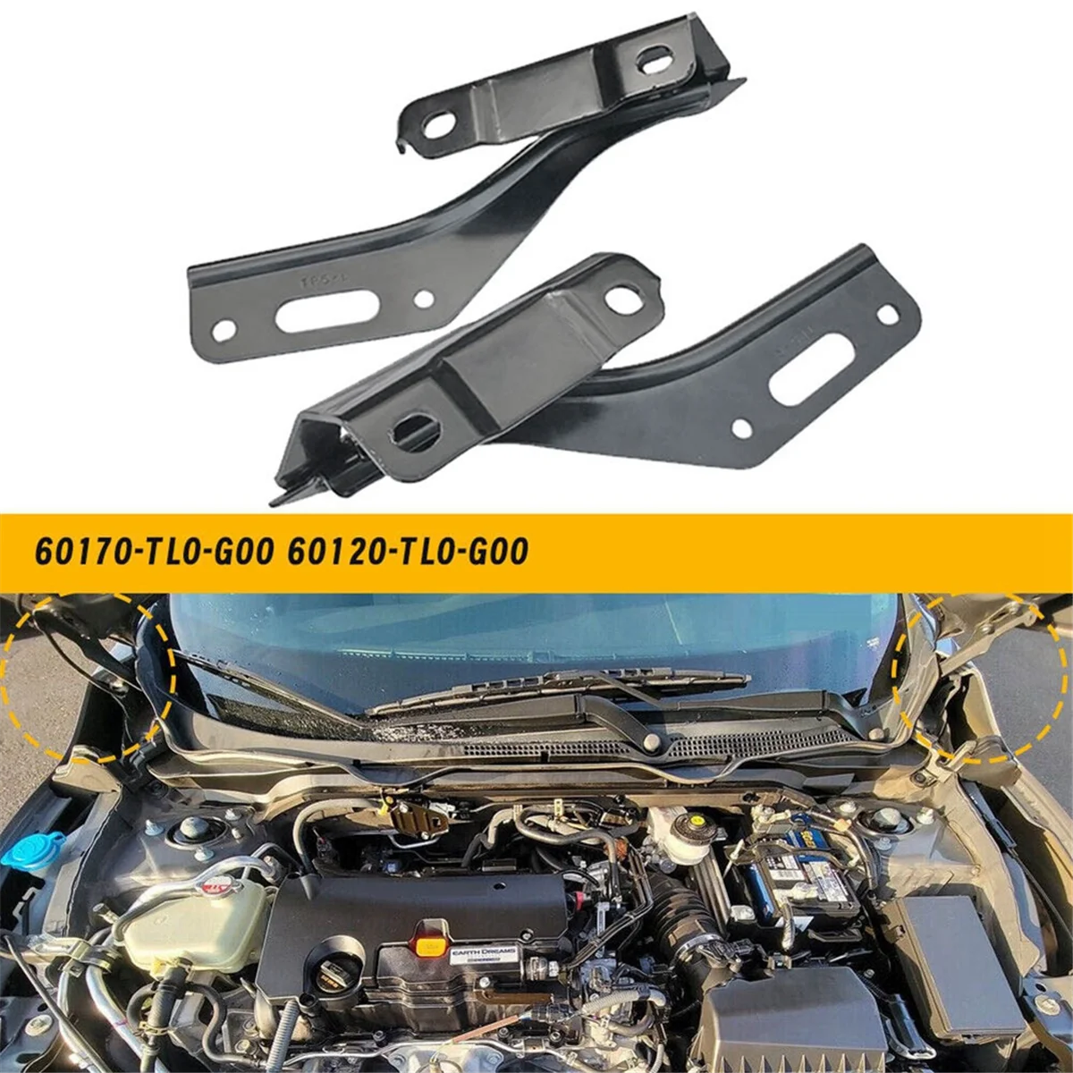 Eng-N1Pair Car Hood…