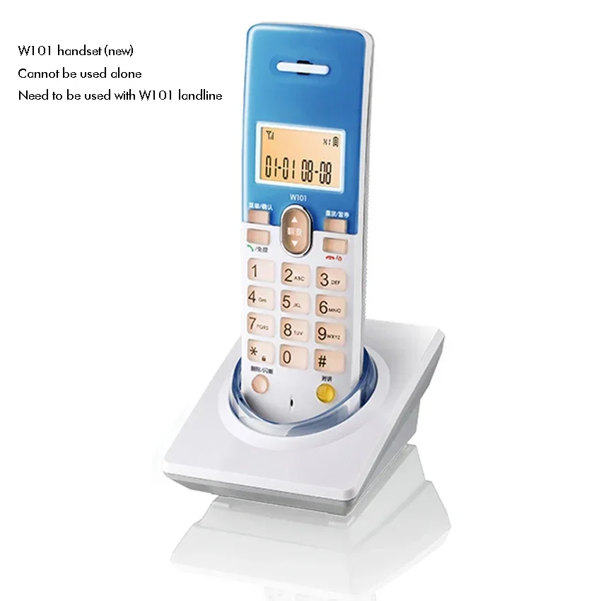 Expandable Corded/Cordless Phone System with 1 Handset/Base, Answering System, Caller ID, Orange Backlit, Speakerphones