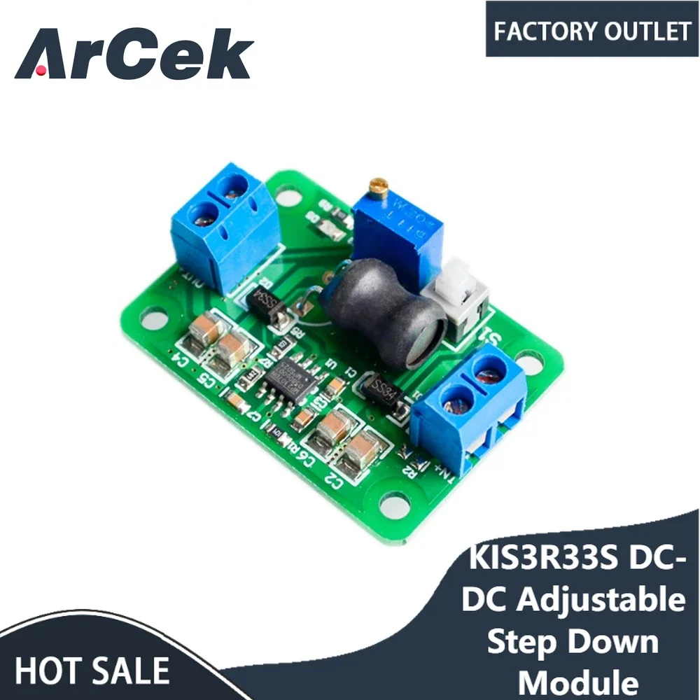 

KIS3R33S DC-DC Adjustable Step Down Module Highest Efficiency of 95% Kis-3r33S Super LM2596 Power Supply Buck Module