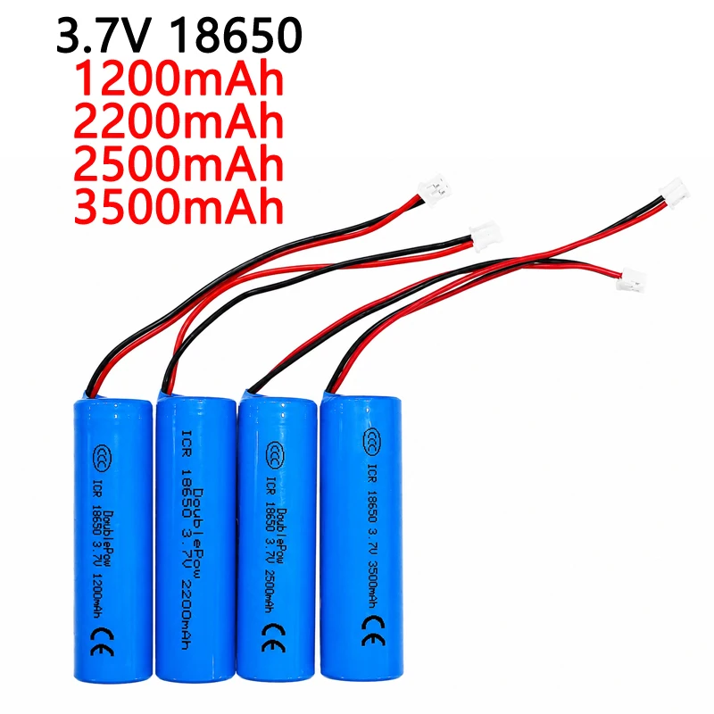 3.7V 18650 Lithium Battery 1200-3500mah for Bluetooth Speaker Singing Machine Flashlight K5 Disinfection Gun Hair Clipper