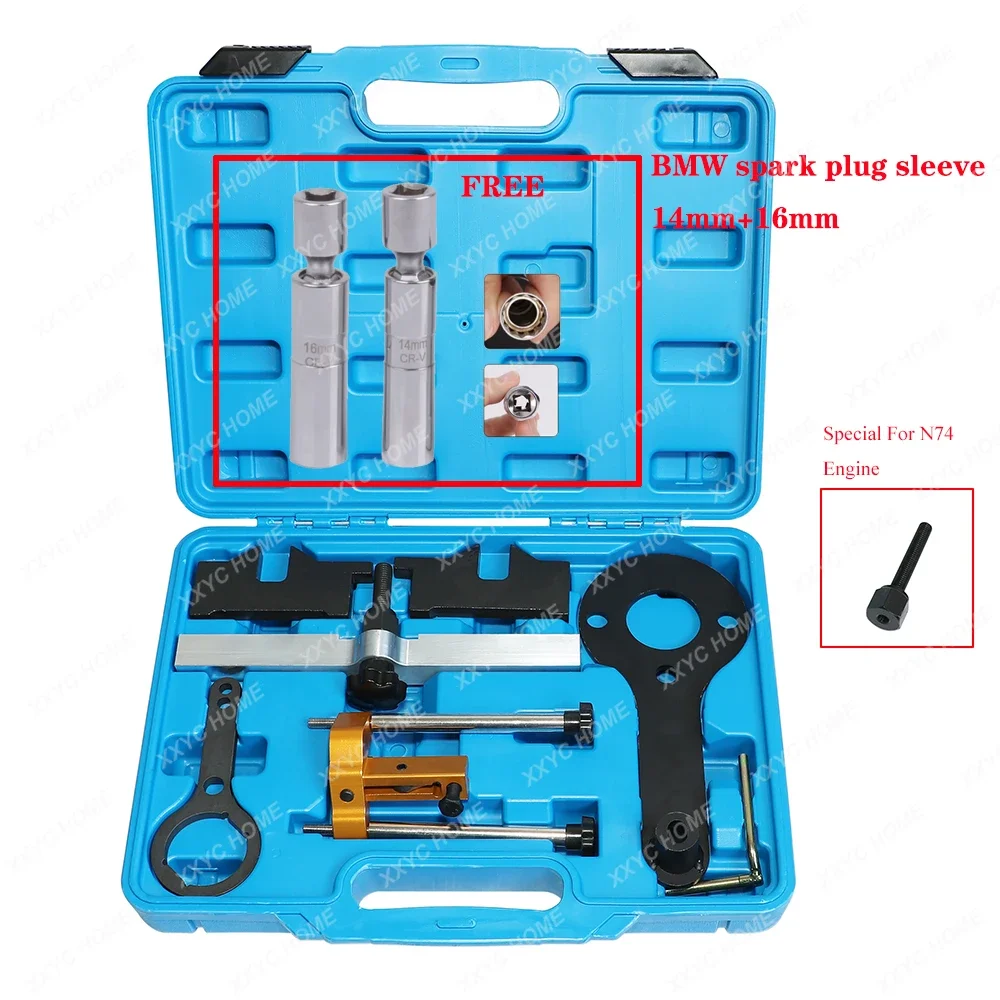 Engine Timing Tool Camshaft Alignment Tensioner Locking Kit For  V8 N63 S63(No Valve Lift) N65 N74 X5 X6 Drive 750I 760I