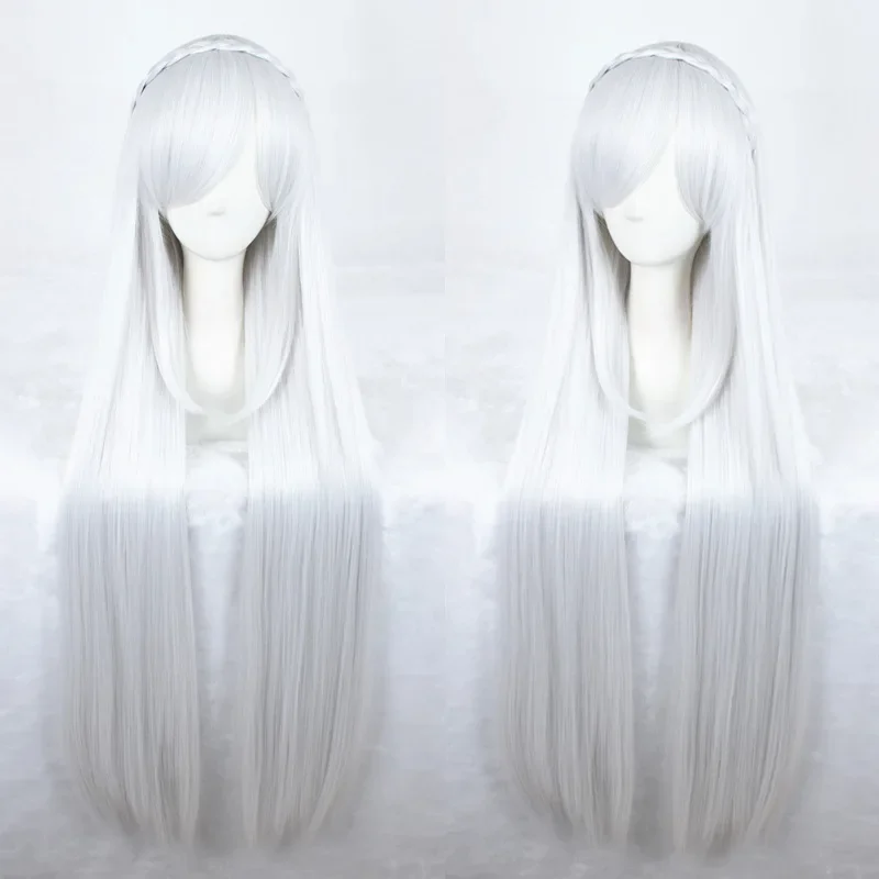 2025 Anime nuevo muñeco Rezero Re Zero Emilia Cosplay disfraz capa muñecas peluca vestido disfraces de Halloween para mujeres QIQ31