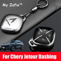 For Chery JETOUR DASHING 2023 2024 2025 Car Smart Remote Key Buckle TPU Car Key Cover Case Protector Holder Shell Accessories