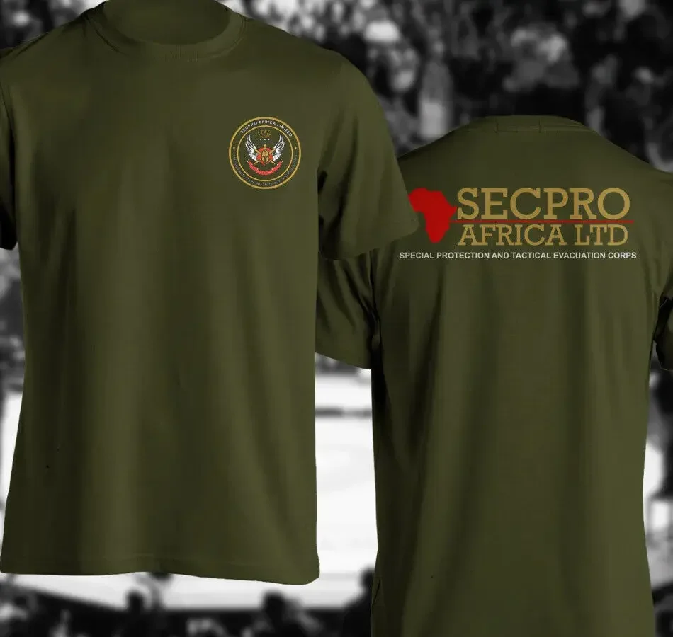 

Secpro Africa Military Contractor Special Force Men T-Shirt Short Sleeve Casual 100% Cotton O-Neck Summer T Shirt