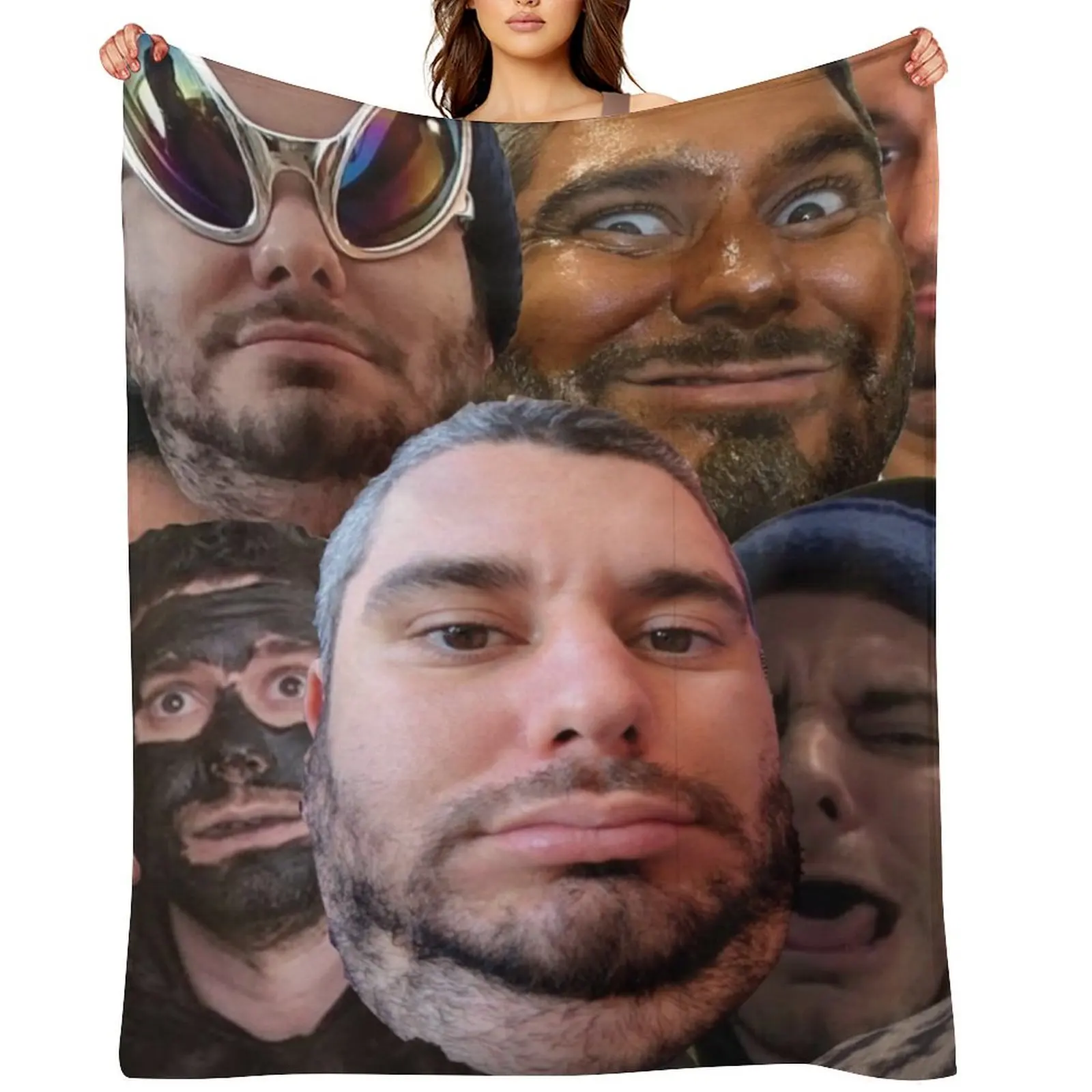 

H3H3 Ethan Funny Throw Blanket Baby for babies Flannel Stuffeds Blankets