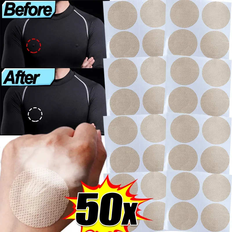 Men Anti-dropping Nipple Cover Women Waterproof Traceless Chest Stickers Man Running Breathable Prevent Bump Thin Breast Patch