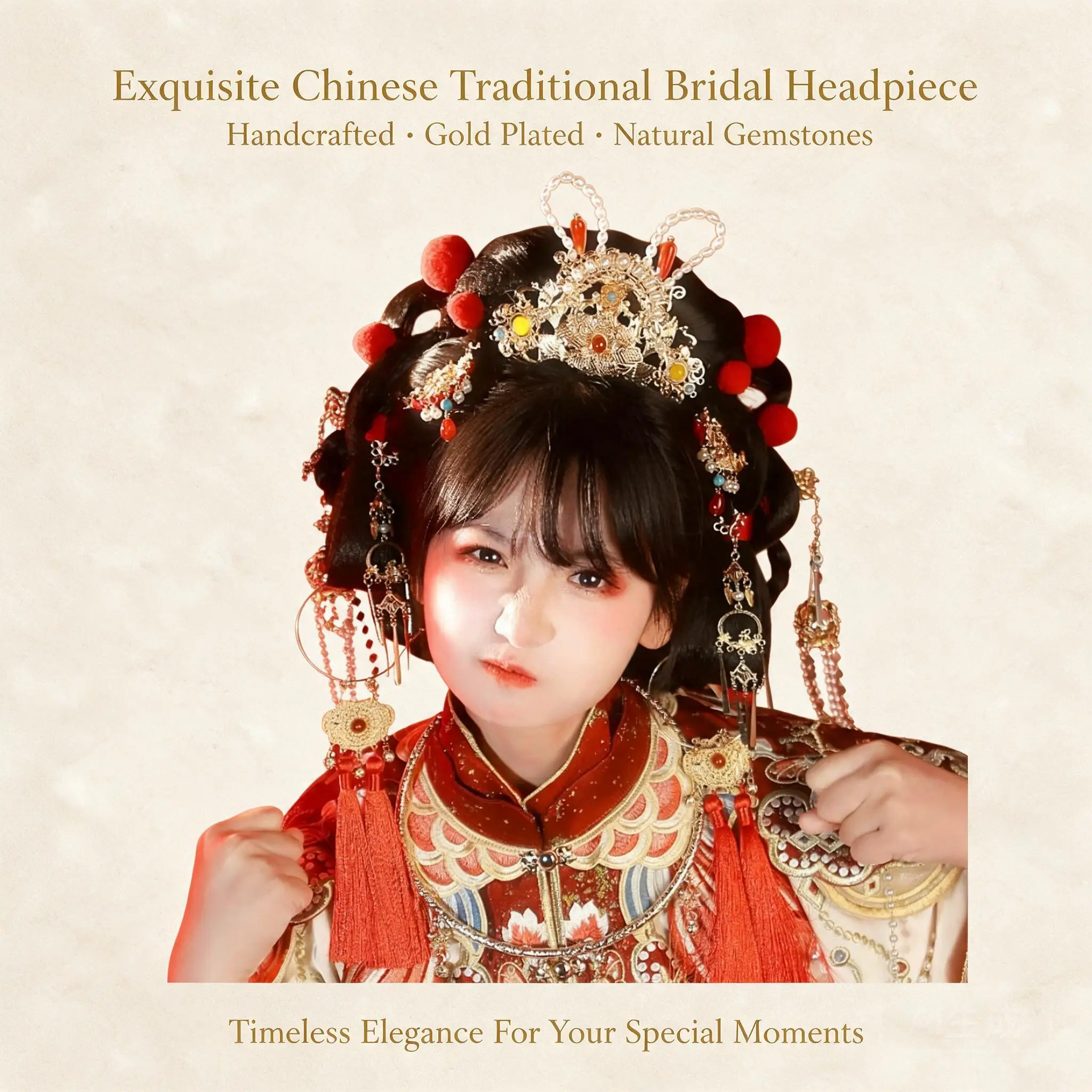 Chinese Ming Dynasty Style Hanfu Hair Accessories 1 Pair Sweet Festive New Year Headdress Tassel Hair Loops Hairpins For Cosplay
