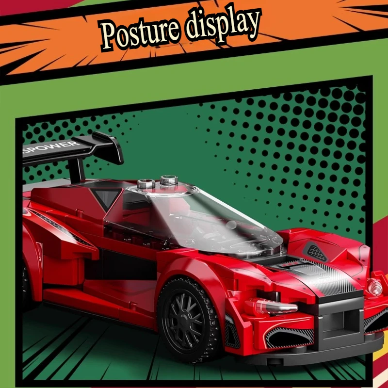 SEMBO Racewagen Accessoires Kleine Deeltje Bouwsteen Montage DIY Puzzel Speelgoed Model Kinderen Verjaardagscadeau Speelgoed