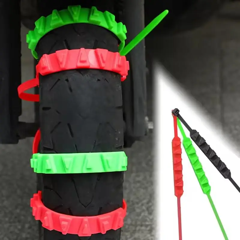 

Цепи противоскольжения для мотоциклов и велосипедов, 10/20 шт., для зимних шин, не скользящие, для экстренных ситуаций, противоскользящие цепи для снега