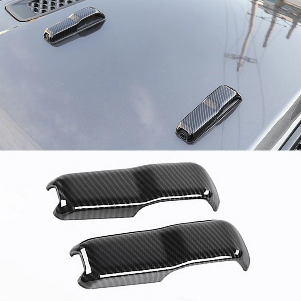 Front Hood Hinge Lock Catch Latches Cover Trim for Jeep Wrangler JL 2018-2022 Gladiator JT 2020-2024 Sports Rubicon Sahara