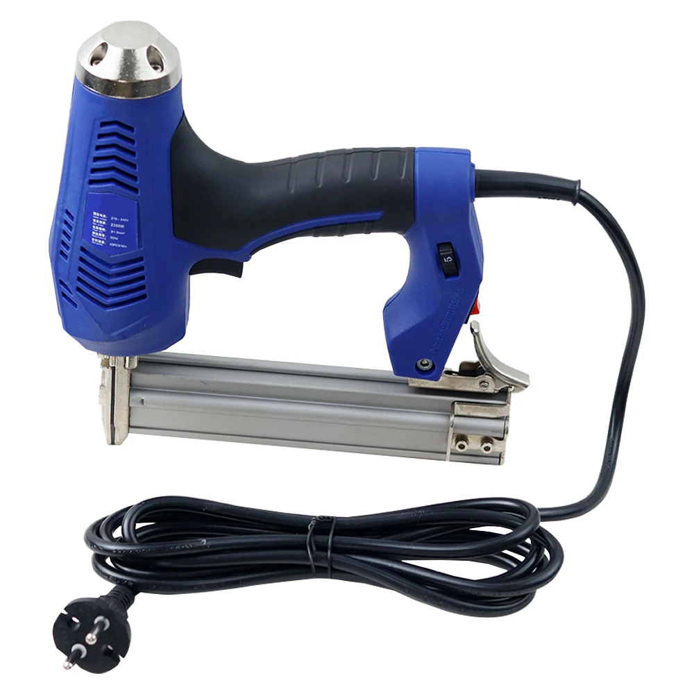 Imagem -03 - Dupla Utilização Elétrica Pistola de Pregos Carpintaria Código Pino Direto Nailer Grampeador Carpintaria Móveis Grampear Arma F30 K425 45 Pcs Min 220v