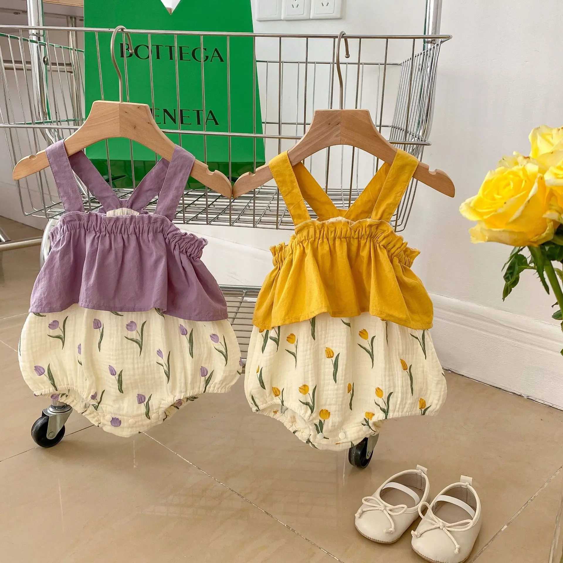 INS Summer New Cool and Sleeveless Hanging Harper for Infants and Young Children