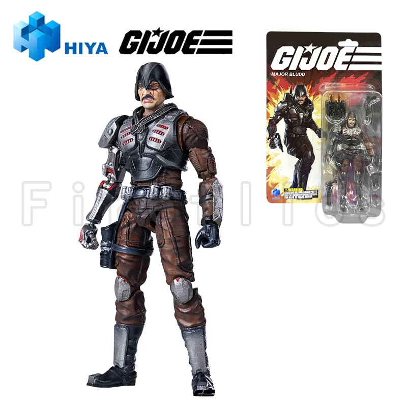 1/18 HIYA 3,75 cala figurka wykwintna seria Mini G.I.JOE Major Bludd Anime Model zabawki