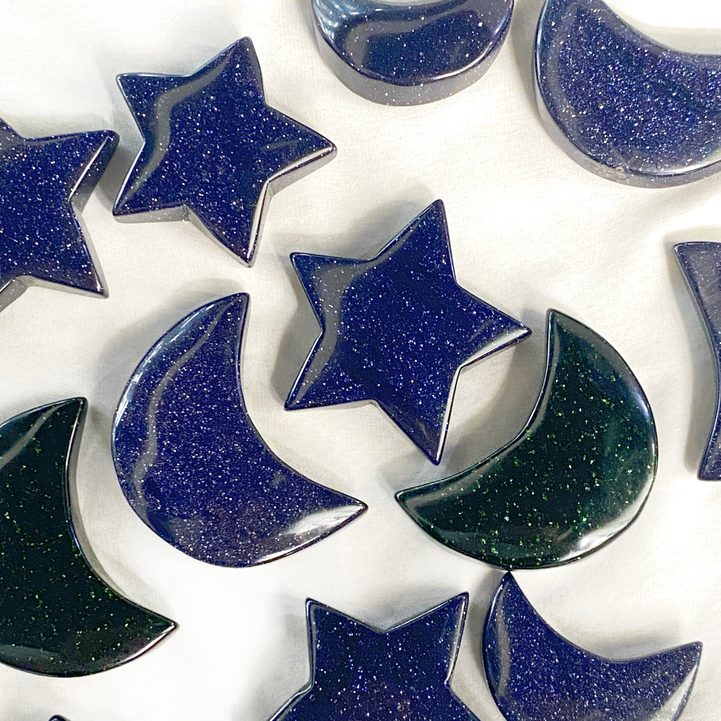 1 قطعة القمر الرملي الأزرق ونجمة نحت الحجر ، مجموعات الحجر ، هدايا ممتازة ، هدية الأسرة والأصدقاء ، ديكور المنزل ، DIY ديسمبر #5