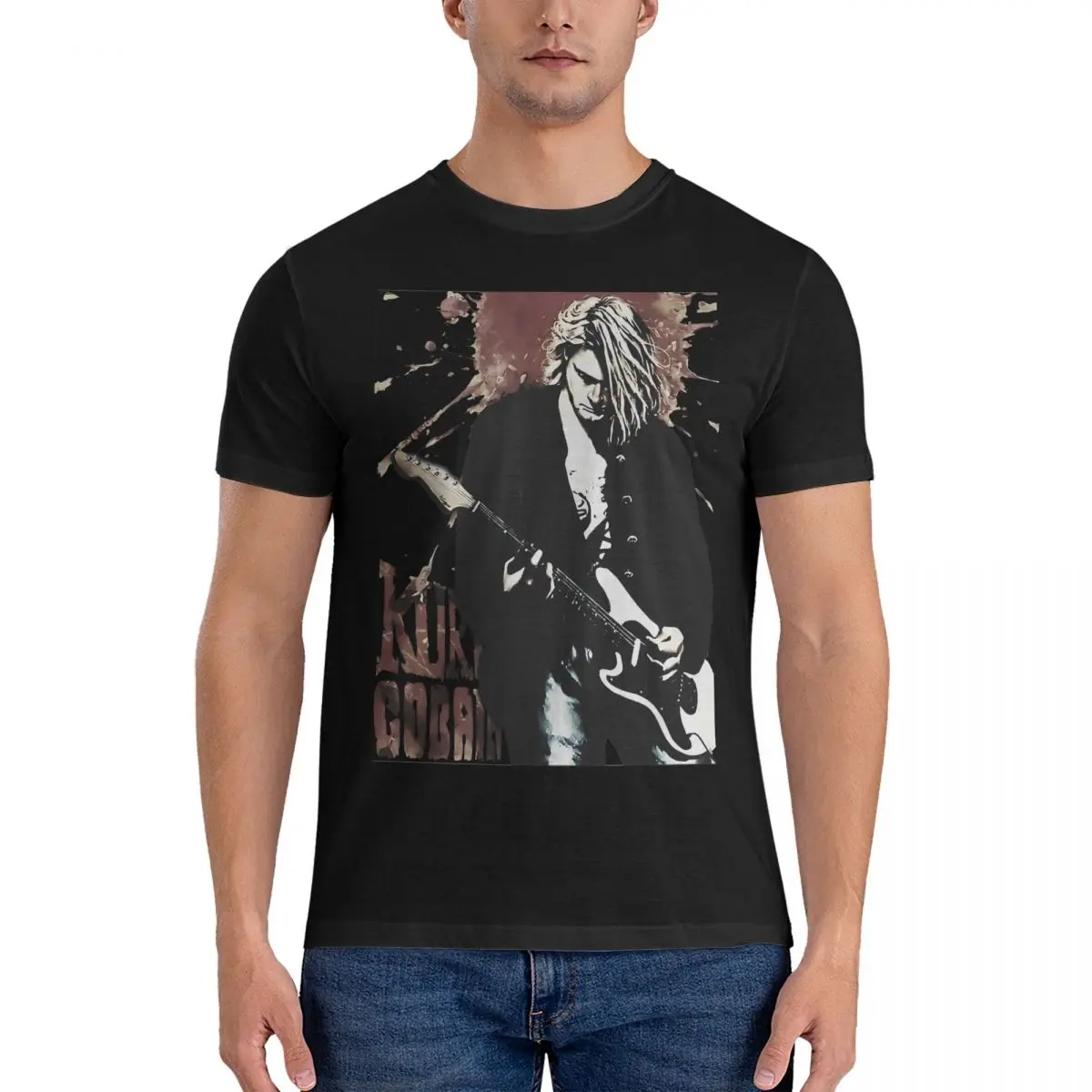 Legends Band From American Vintage T-Shirts Crew Neck K-Kurt Singer Cobain Tee Shirt Short Sleeve Clothing New Arrival