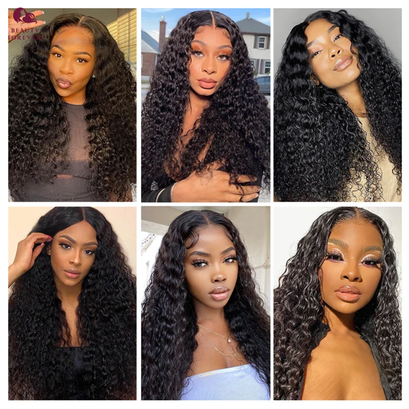 Brazilian Deep Wave Human Hair Bundles 12A Thick Top to End Unprocessed Deep Curly Virgin Human Hair Weave Bundles