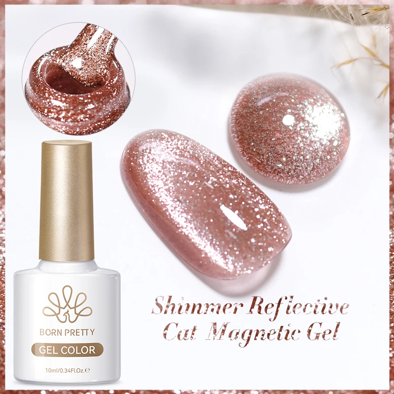 BORN PRETTY 117 Farben Cat Magnetischer Gel-Nagellack, 10 ml, vollständiger Lack, semi-permanent, super wunderschöne Nägel, Maniküre