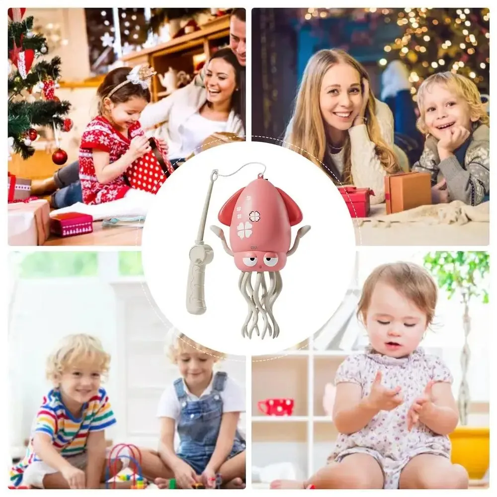 Poulpe électrique pour enfants, jouets de danse scintillants, dessin animé, développement interactif, éducation en mouvement, jouet pour tout-petits, cadeau