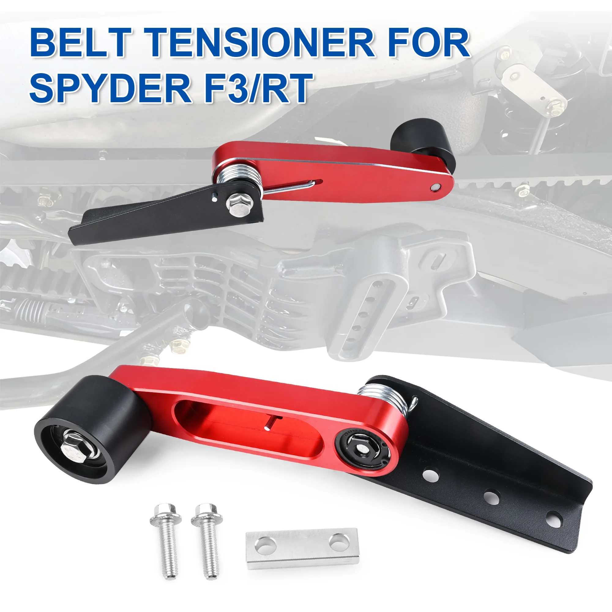 High Quality Aluminum Belt Tensioner Roller for Can Am Spyder F3 RT 2014-2024 Extras Belt Tensioner Idler Stabilize Motorcycle