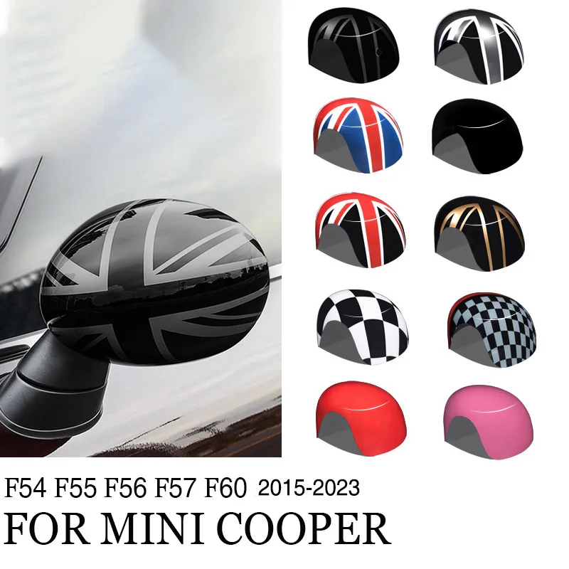 ミニクーパー-ワン-jcw-s-クラブマン-カントリーマン-f54-f55-f56-f57-f60用-リアビュー-ウイングミラーカバー-サイドウイングミラーキャップ-アクセサリー
