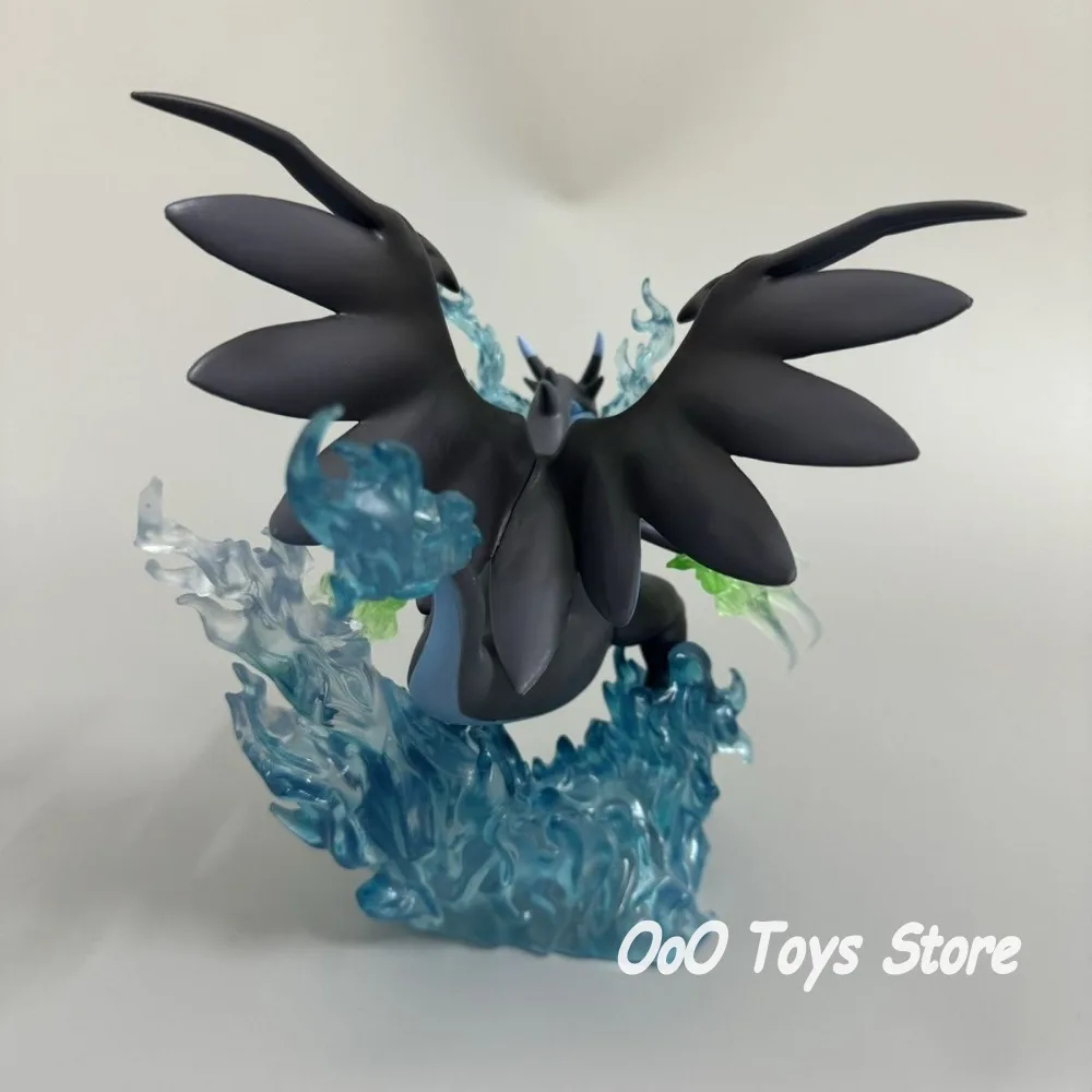 Figurine Pokemon Charizard X, Statue en Pvc, ornement de bureau, Collection, modèle de jouets, cadeaux, 18cm