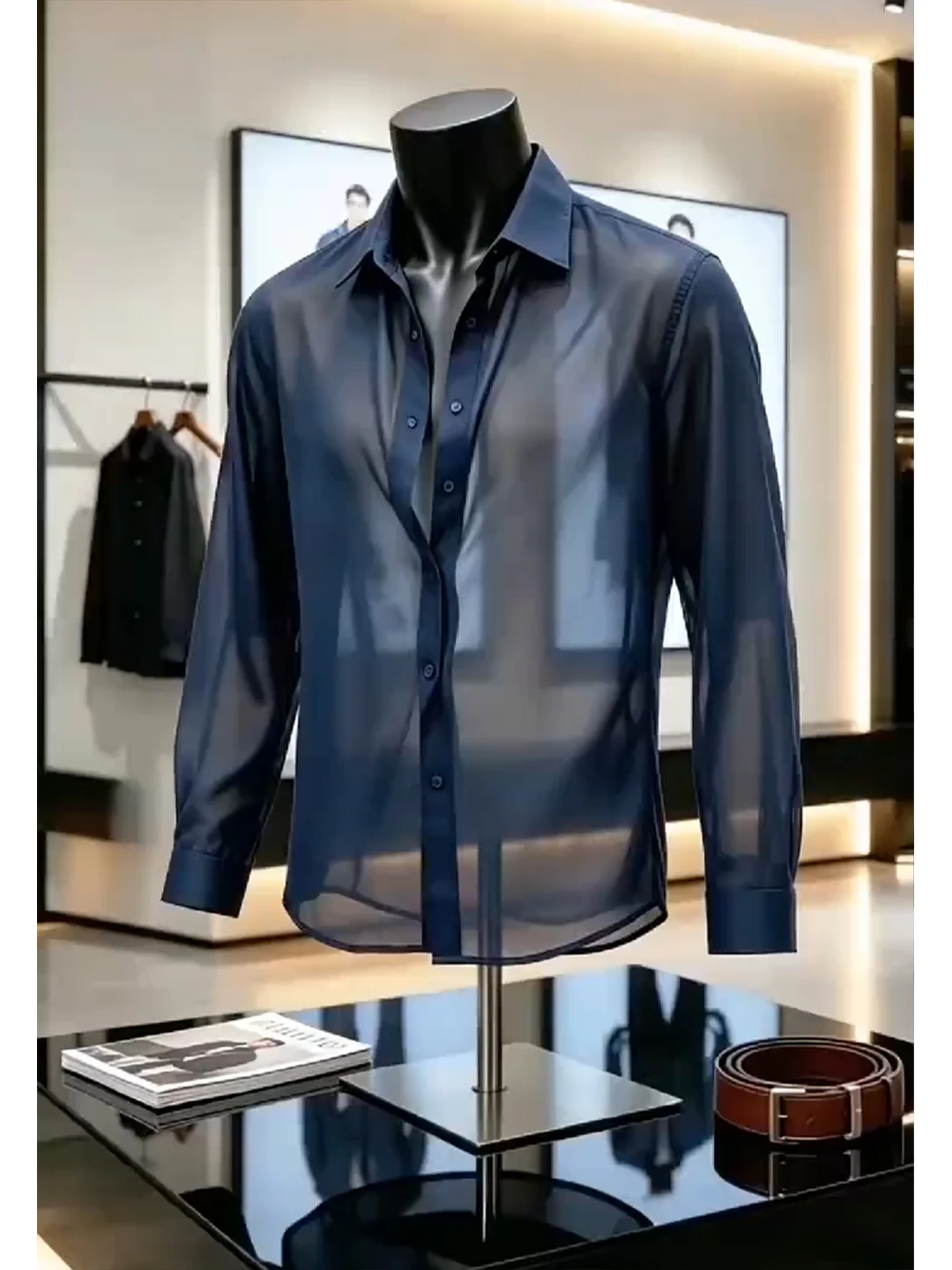 Cleanfit Light Weight Breathable Long Sleeve Men's Shirt Trendy Outerwear Thin Veil Shirt Jacket Autumn Youth Popular Daily Wear