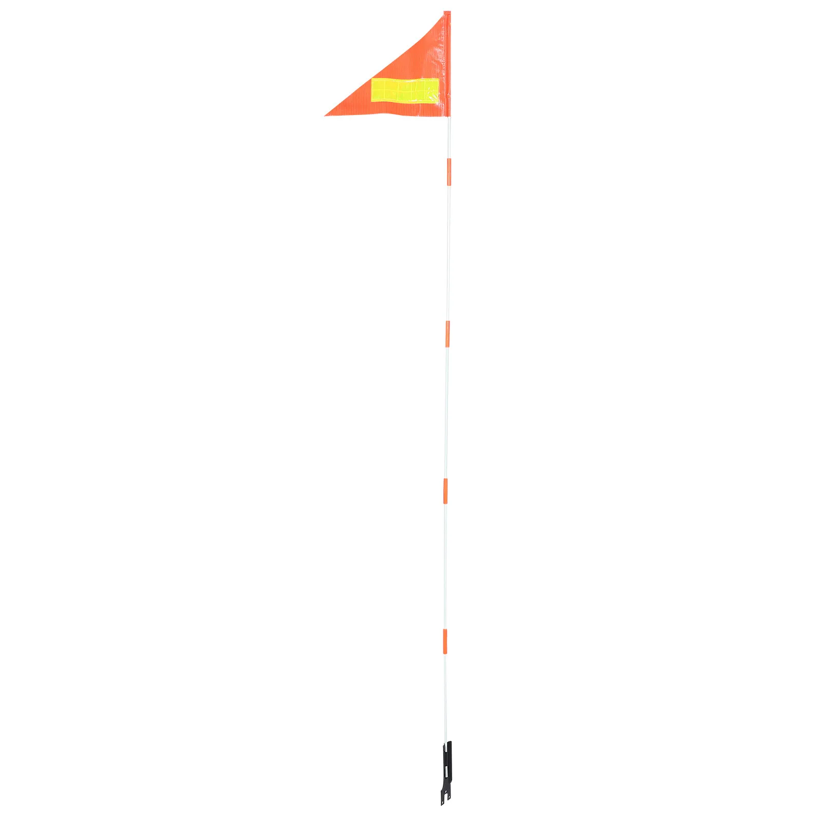 Orange Reflective Safety Flag High Visibility Waterproof Triangular Design for Golf Carts Bikes Scooters Motorcycles Trailers