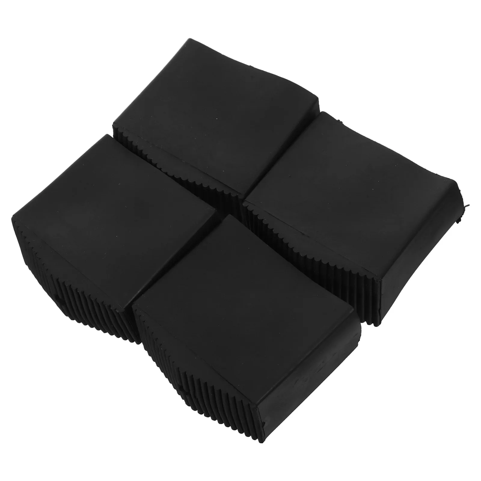 

4 Pcs Ladder Mat Folding Feet Covers Telescopic Protector Rubber Extension Pads Caps