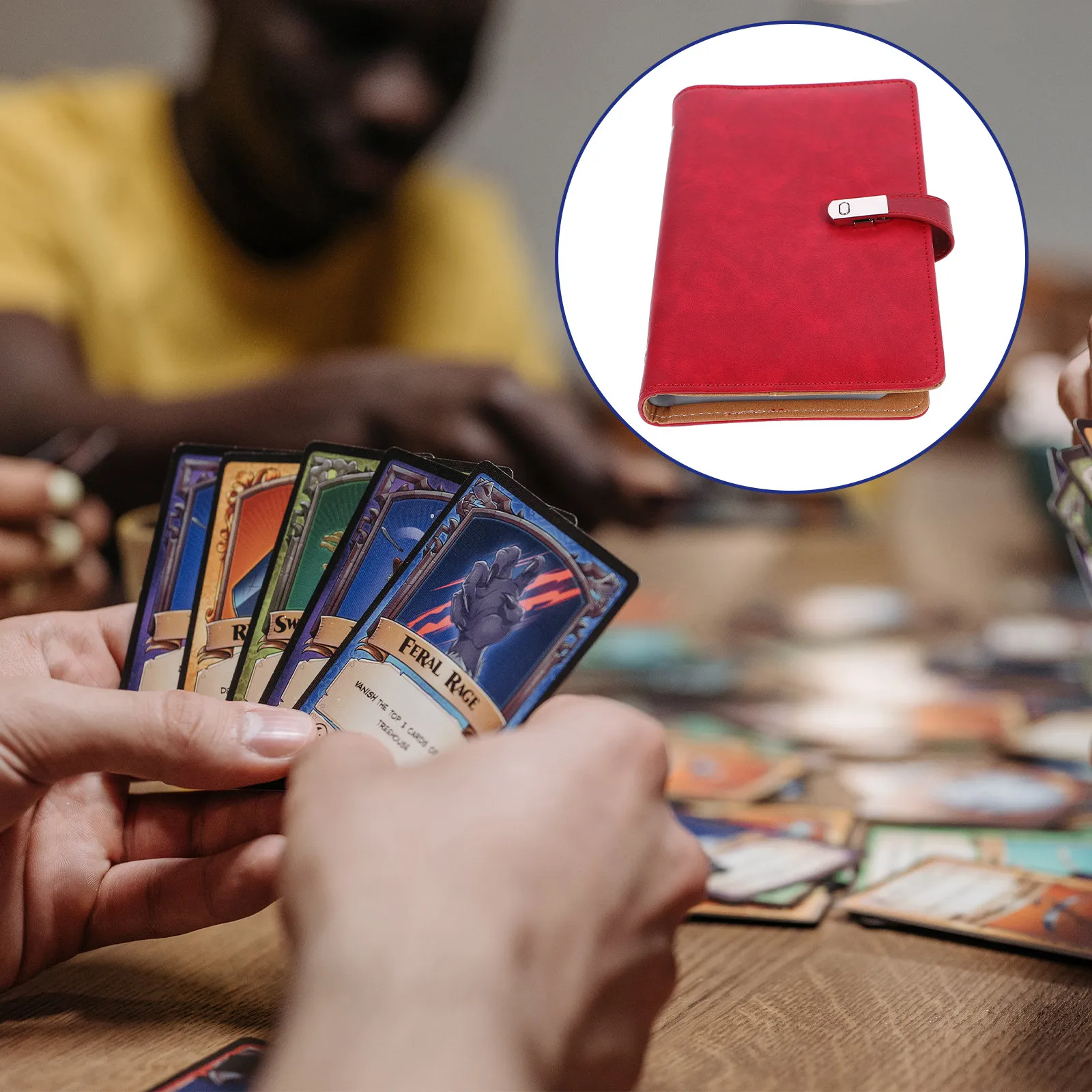Album-de-cartas-de-jogo-de-grande-capacidade-porta-cartas-de-pu-a-prova-d'Agua-para-colecionadores-protecao-para-cartas-esportivas