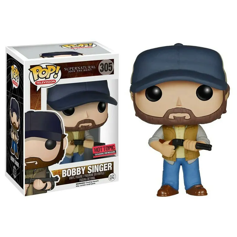 Funko POP Supernatural Unisciti alla Caccia Bobby Singer 305 Sam 93 #   Dean 94 Castiel 95 #   Crowley 200 #   Giocattoli modello di figura in