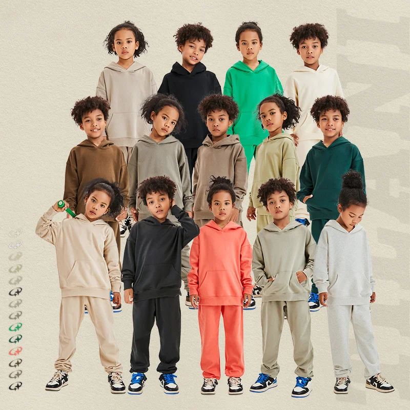 

Sportswear 2025 Autumn Kids Tracksuit Hoodies Trousers Two Pieces Casual Clothing Set for Children Cotton Boys Girls Costumes