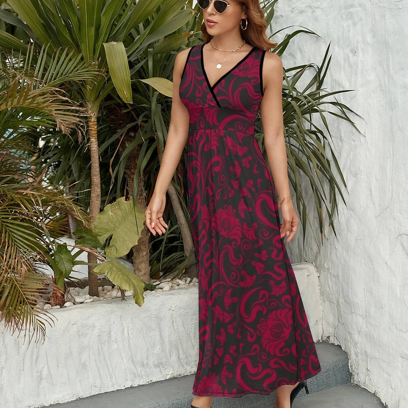 South Carolina - Floral Sleeveless Dress Woman dresses long sleeve dresses chic and elegant woman dress