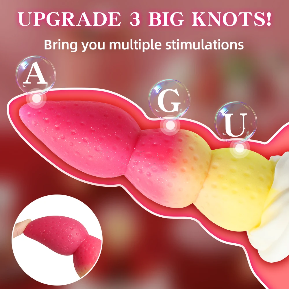 الوحش دسار الفراولة الكبار لعبة الجنس لينة بعقب المكونات الشرج موسع تحفيز الشرج الخرز قوي شفط كأس مثير اللعب المكونات الشرج