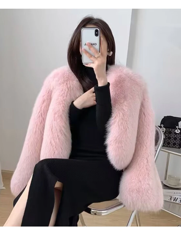 ZADORIN เสื้อโค้ทขนสัตว์ฤดูหนาวที่อบอุ่นหนาผู้หญิงหรูหราขนปุยสีดำเสื้อขนสัตว์เทียมผู้หญิงเสื้อผ้าเสื้อขนสัตว์ฟ็อกซ์เสื้อคลุมเทียมเสื้อแจ็คเก็ตขนสั้น