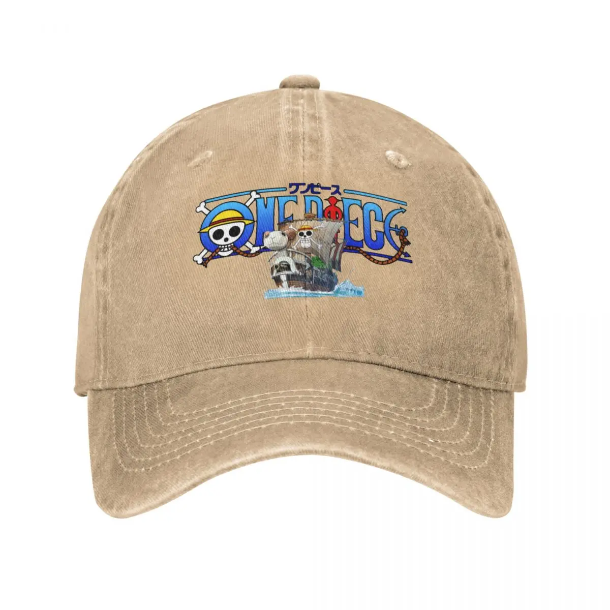 Going Merry One Piece Logo Distressed Washed Casquette Baseball Caps Unisex Y2K Sport Seasons Hats