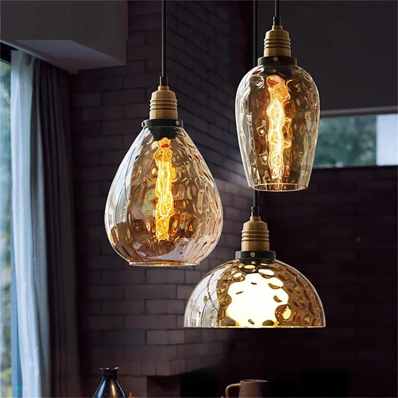 

Modern Glass Shade Hanging Lamps For Ceiling Lighting Kitchen Pendant Lights Living Room Home Decor Bar Suspensions Luminaire