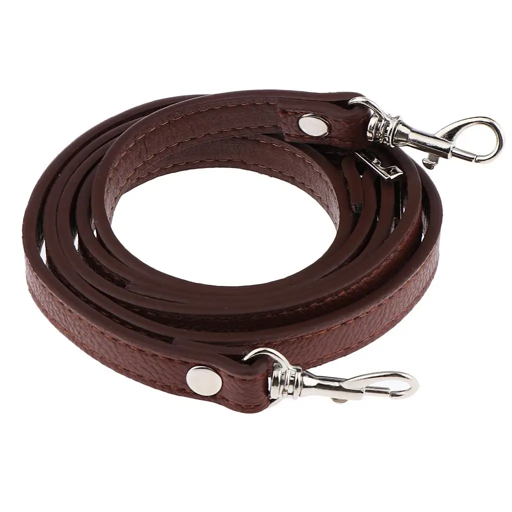 

Adjustable Leather Shoulder Bag Strap Belt Replacement Lobster Clasps , Light Brown