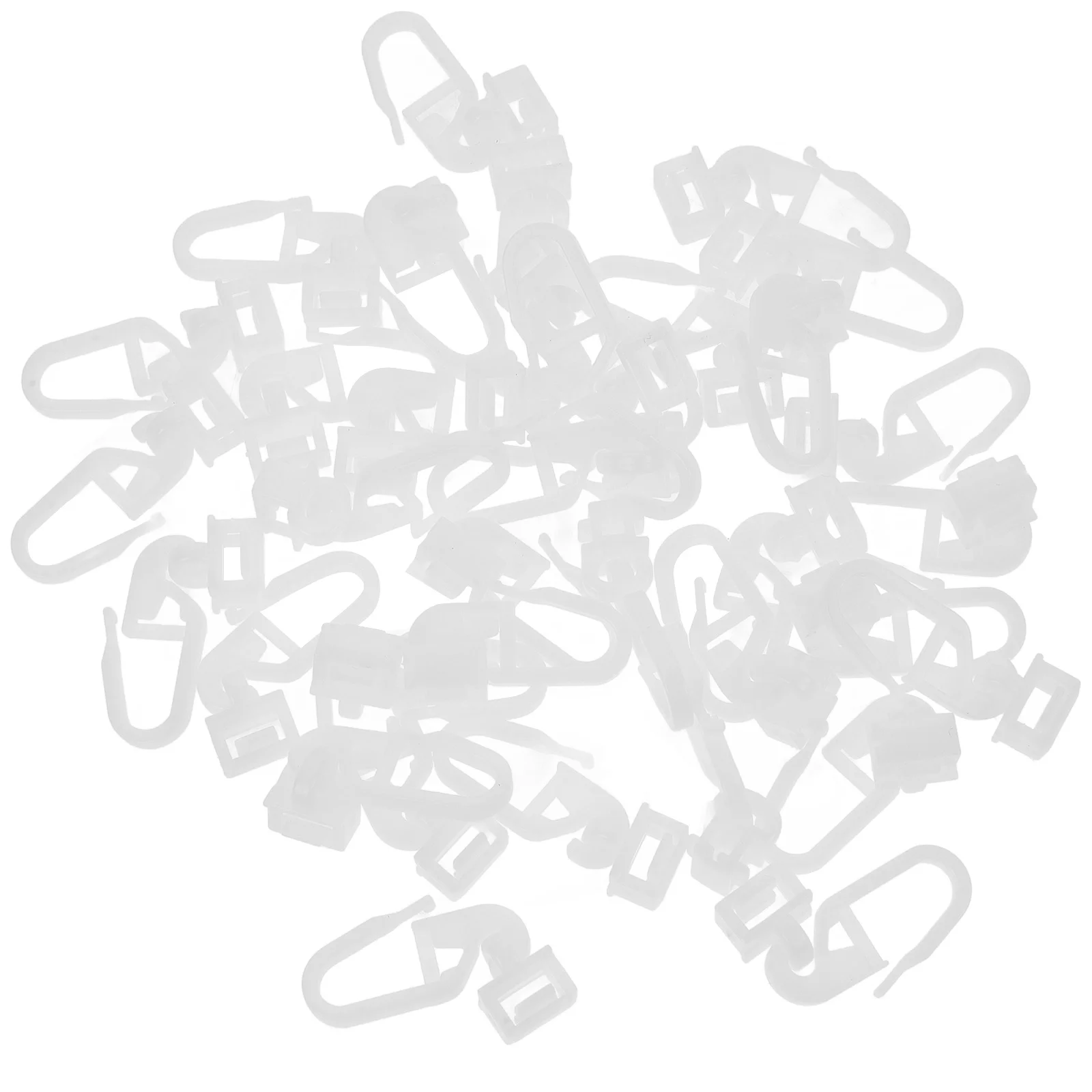 36 قطعة بكرة السكك الحديدية البلاستيك دش الستار السنانير استبدال الحمام الستار السنانير دائم لستائر الحمام لوازم الملحقات #1