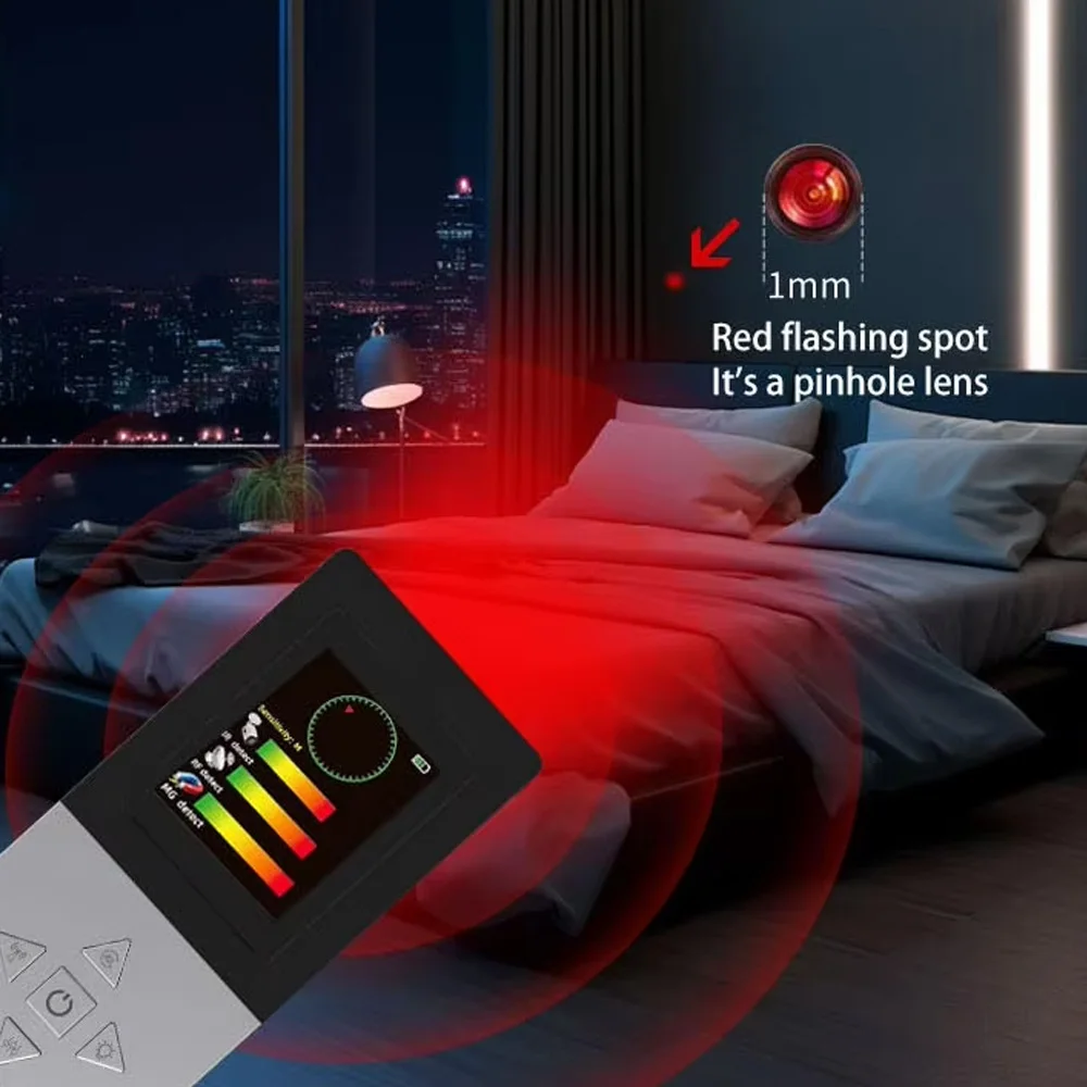 New Heat tracking Cell phone GPS Signal Bug Detector Intelligent Anti-Monitoring Anti-Surveillance Detector Spy Infrared Scanner