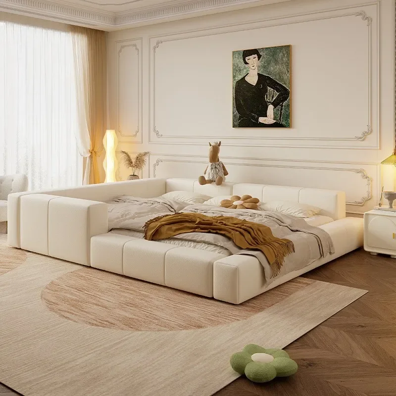 Parent-child bed family of three or four with fence tatami