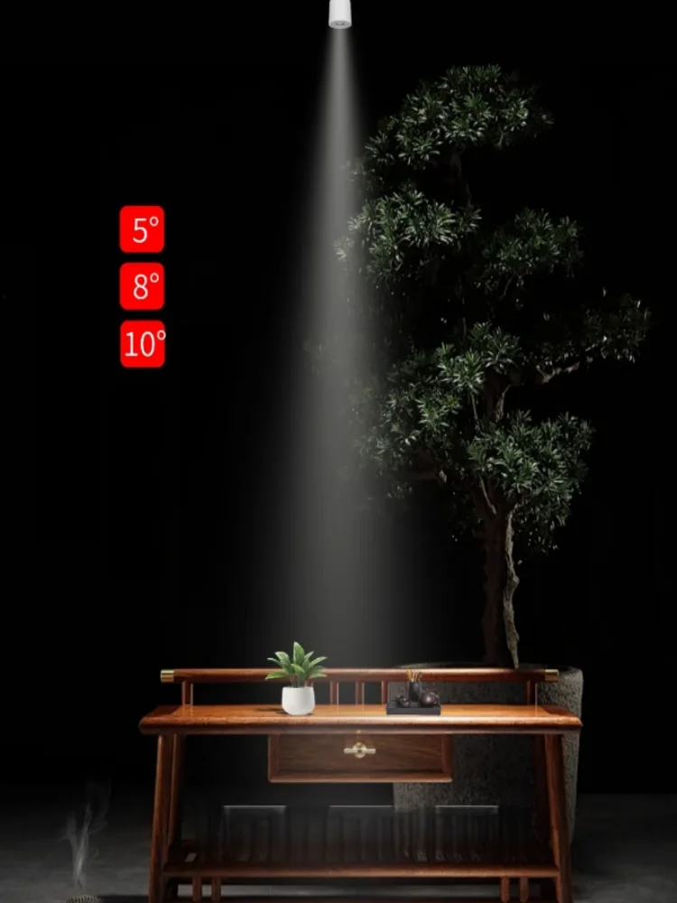 Een straal helder licht, in hoeken verstelbaar, bereik van 5 °   tot 10 ° , voor de kleine hoekige theesalon, verkrijgbaar in twee maten