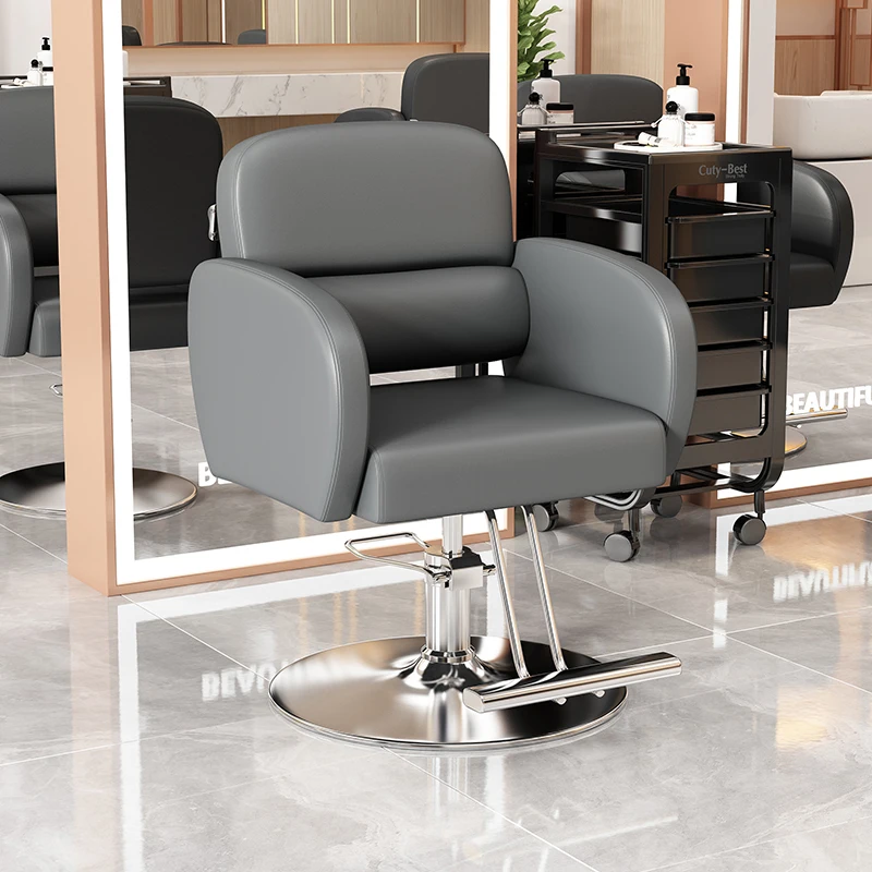 Portable Designed Barber Chair Gold Luxury Barbershop Beauty Barber Chairs Swivel Salon Cadeira De Barbeiro Salon Furniture